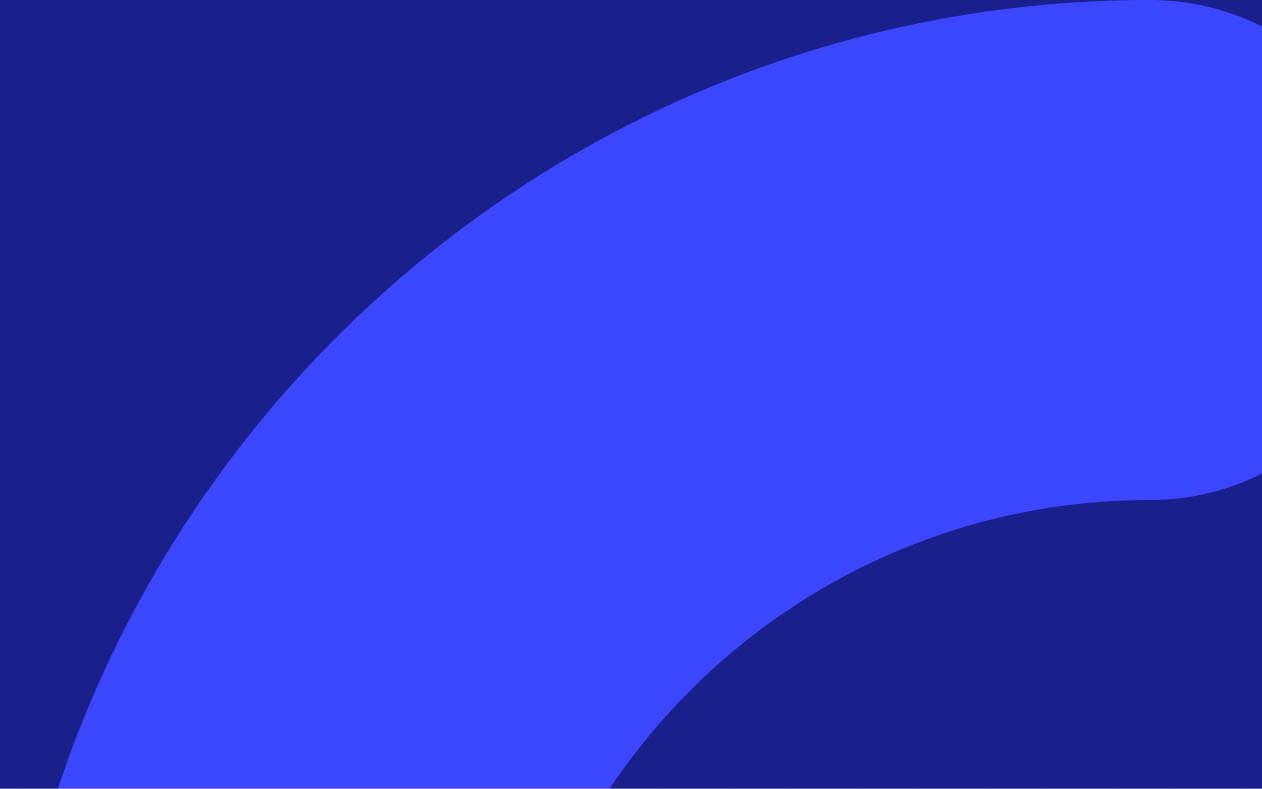 Cropped close up of bright blue arc on a blue background