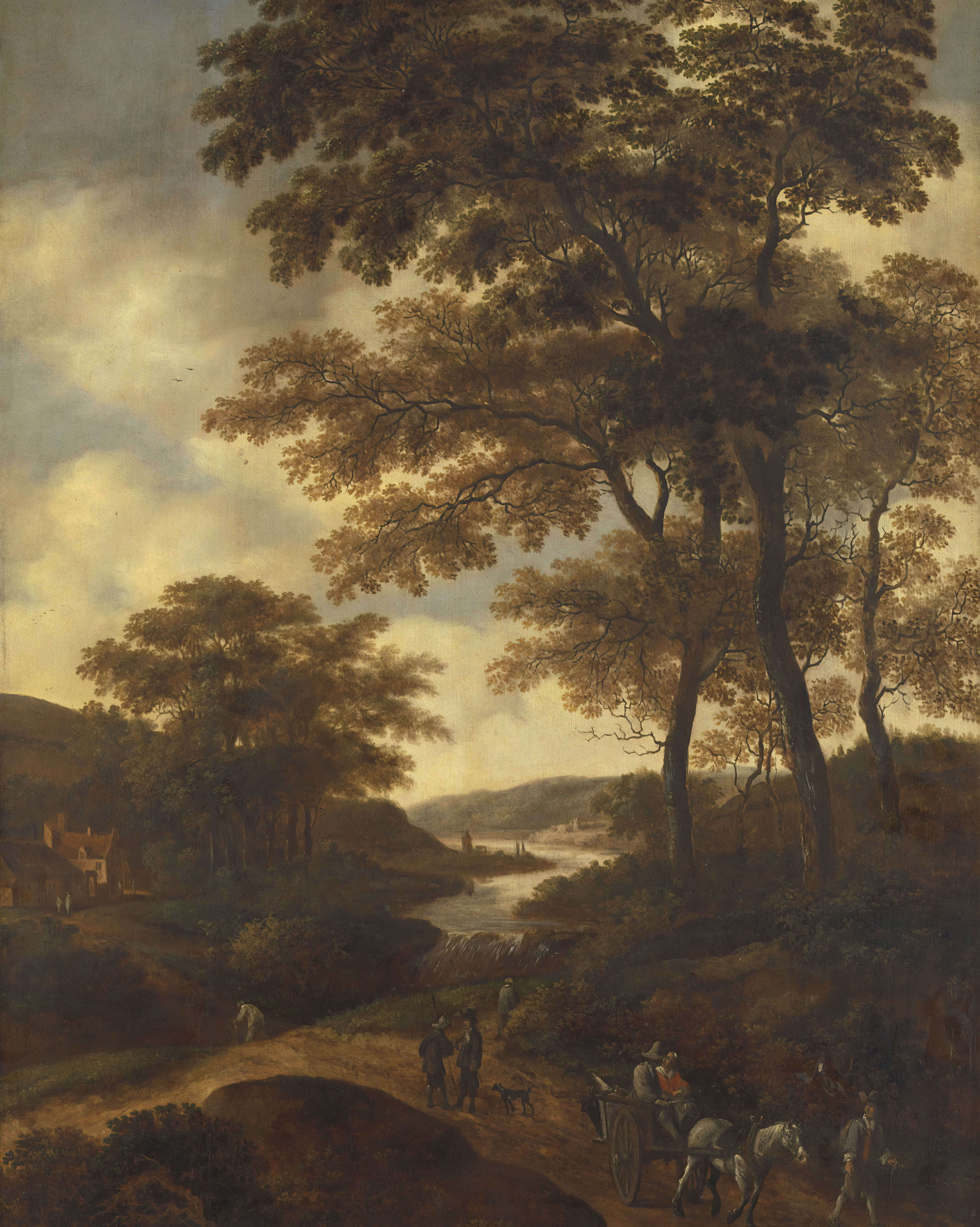 A 17th century painting of a Wooded Landscape