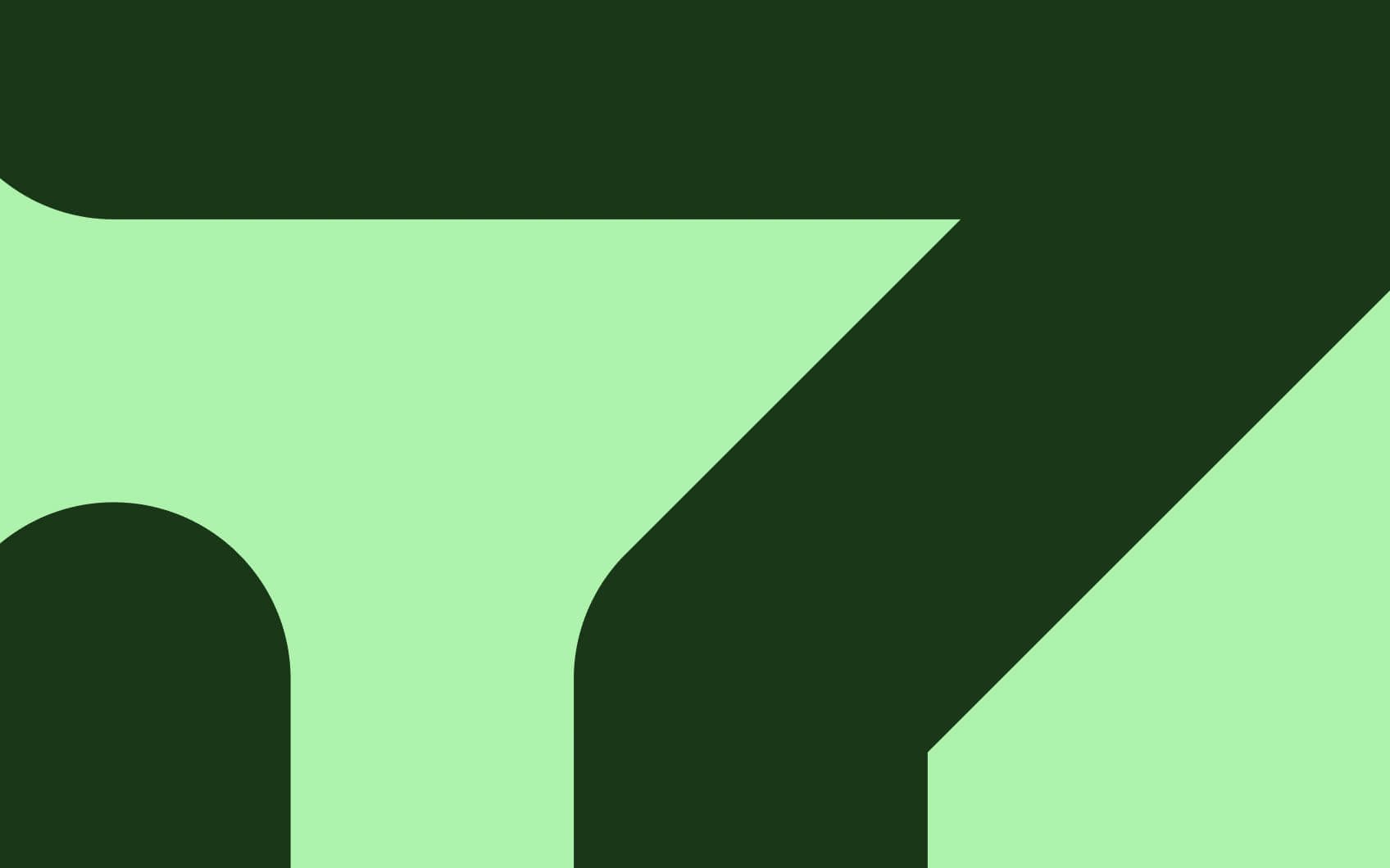 Cropped close up of dark green diagonal line on a pale green background